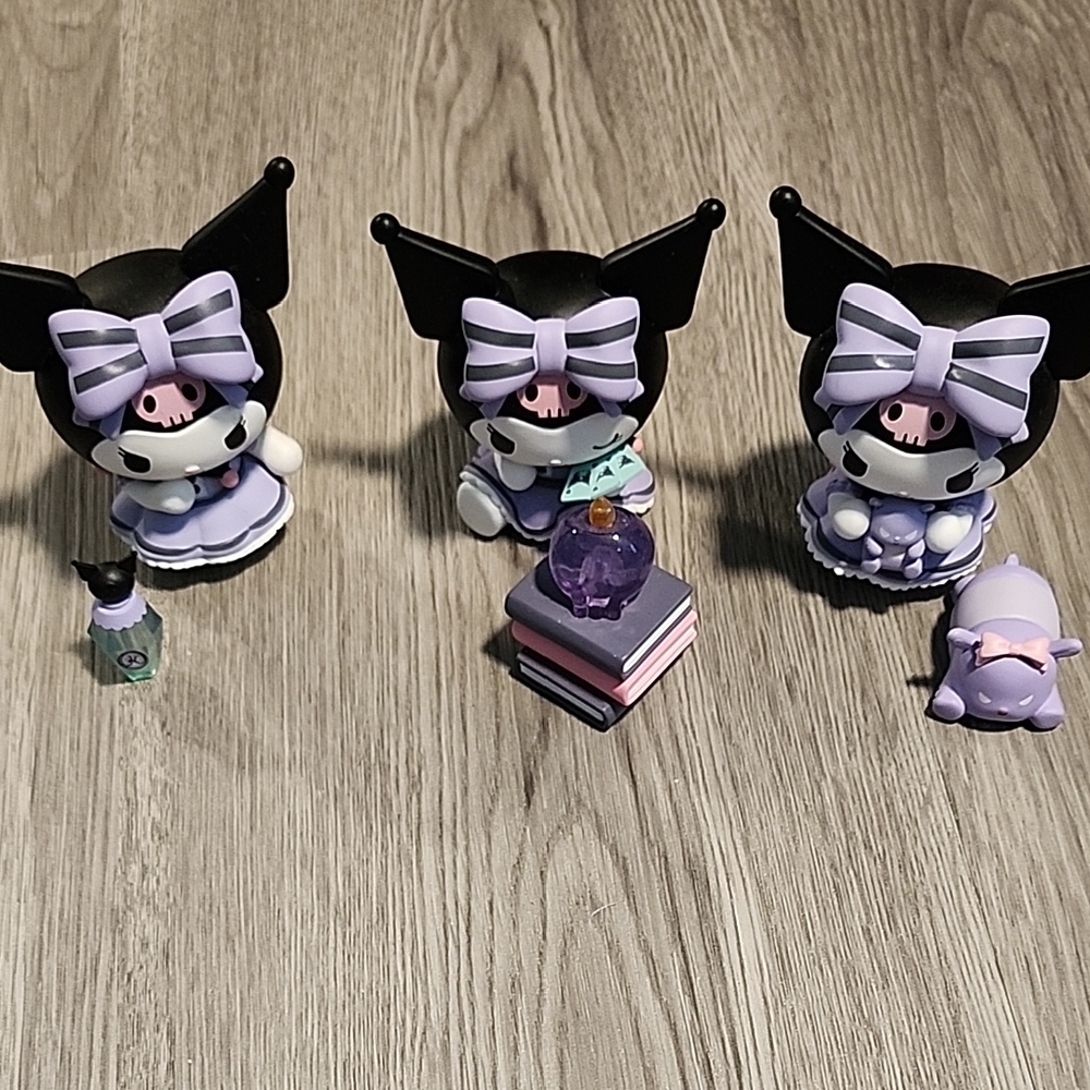 Sanrio Kuromi Action Figures Set - Black and Purple